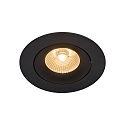 downlight ALIKI IP44, black matt dimmable