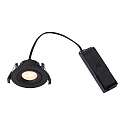 Nordlux downlight ALIKI IP44, black matt dimmable