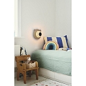 Nordlux Luminaire mural BRUNA BEAR E14 IP20, marron, mat, noir, blanche 