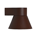 Applique da esterno KYKLOP CONE GU10 IP54, opaco, ruggine 