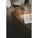 Nordlux battery table lamp ARA TO-GO 2 IP54, sand coloured dimmable