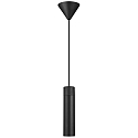 pendant luminaire TILO 1 flame, round GU10 IP20, black dimmable