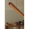 Nordlux pendant luminaire ILGAS IP20, brown dimmable
