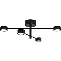 Nordlux Plafoniera CLYDE 4-Lampadine IP20, nero dimmerabile