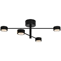 Nordlux Plafoniera CLYDE 4-Lampadine IP20, nero dimmerabile