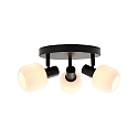 Nordlux Deckenleuchte MILFORD MINI, 3-flammig, 3x E14, IP20, dimmbar, schwarz