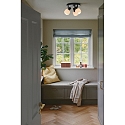 Nordlux Deckenleuchte MILFORD MINI, 3-flammig, 3x E14, IP20, dimmbar, schwarz