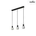 Nordlux pendant luminaire MILFORD MINI 3 flames E14 IP20, black dimmable