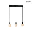 Nordlux pendant luminaire MILFORD MINI 3 flames E14 IP20, black dimmable