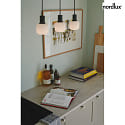 Nordlux pendant luminaire MILFORD MINI 3 flames E14 IP20, black dimmable