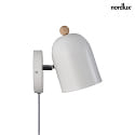 Nordlux Luminaire mural GASTON E27 IP20, blanche 