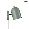 Nordlux Luminaire mural GASTON E27 IP20, vert 