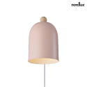Nordlux Lampada da parete GASTON E27 IP20, rosa pallido 