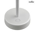Nordlux battery table lamp ELLEN TO-GO IP44, white dimmable