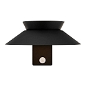 Nordlux solar wall luminaire JUSTINA with sensor IP44, black  Nordlux solar wall luminaire JUSTINA with sensor IP44, black
