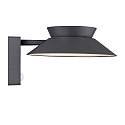 Lampe murale solaire JUSTINA avec capteur IP44, anthrazit