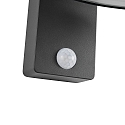 Lampe murale solaire JUSTINA avec capteur IP44, anthrazit