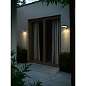 Lampe murale solaire JUSTINA avec capteur IP44, anthrazit