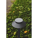 Nordlux LED Solar Pollerleuchte JUSTINA, 5W, 3000K, 400lm, CRI>80, IP44, mit PIR-Sensor, schwarz
