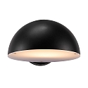 Nordlux Lampada da parete CLARSO E27 IP44, nero dimmerabile