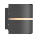 wall luminaire SIBELIS UP/DOWN E27 IP44, anthracite dimmable