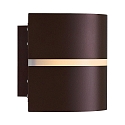 Nordlux Lampada da parete SIBELIS UP/DOWN E27 IP44, marrone, metallico dimmerabile