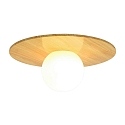 Luminaire de plafond SIONA E27 IP44, bois gradable