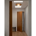 Luminaire de plafond SIONA E27 IP44, bois gradable
