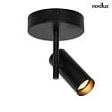 Nordlux Spot JEROME GU10 IP20, nero dimmerabile