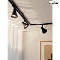 1-phase spot EIK LINK set of 3 GU10 IP20, black dimmable