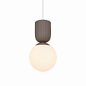 Nordlux Luminaire  suspension SADIE E14 IP20, brun clair gradable