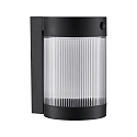 solar wall luminaire COUPAR with switch, with sensor IP44, black matt 