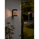 Nordlux solar wall luminaire COUPAR with switch, with sensor IP44, black matt 