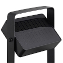 Nordlux LED Outdoor Solar Pollerleuchte SAULIO, 4,45W, 3000K, 370lm, IP44, IK02, mit PIR-Sensor, dimmbar, schwarz