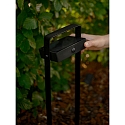Nordlux LED Outdoor Solar Pollerleuchte SAULIO, 4,45W, 3000K, 370lm, IP44, IK02, mit PIR-Sensor, dimmbar, schwarz