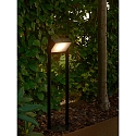 Nordlux LED Outdoor Solar Pollerleuchte SAULIO, 4,45W, 3000K, 370lm, IP44, IK02, mit PIR-Sensor, dimmbar, schwarz