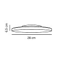 Nordlux LED Deckenleuchte SERENOVA 28, 10/15W, 3000/4000/5700K, 1600lm, IP65, wei�