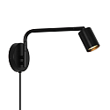 Wandleuchte EXPLORE LONG, GU10, IP20, schwenkbar, schwarz