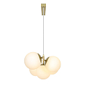 Nordlux Pendelleuchte LILLY, 5-flammig, E14, IP20, messing / Glas opalwei�