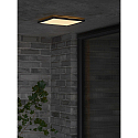 Nordlux ceiling luminaire OJA 29 square IP54, black 