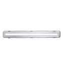 Feuchtraum-Wannenleuchte WORKS IP65, Kunststoff grau / Strukturblende klar, 66cm, inkl. 1x T8 LED, 9W 4000K 85lm 110°