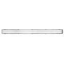 Feuchtraum-Wannenleuchte WORKS IP65, Kunststoff grau / Strukturblende klar, 127cm, inkl. 2x T8 LED, 36W 4000K 3240lm 120°
