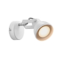 Luminaire mural ASLAK  1 flamme, avec interrupteur, rglable GU10 IP20, blanc trafic 