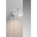 Nordlux Luminaire mural ASLAK  1 flamme, avec interrupteur, rglable GU10 IP20, blanc trafic 