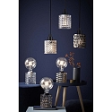 Tischleuchte HOLLYWOOD, E27, IP20, mit Textilkabel + Schalter, Rauchglas / schwarz
