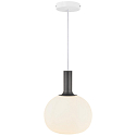 Nordlux Nordlux Pendant luminaire ALTON 25, shade  25cm, height 33cm, pendulum 300cm, E27, white / brass / black