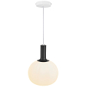 Nordlux Nordlux Pendant luminaire ALTON 25, shade  25cm, height 33cm, pendulum 300cm, E27, white / brass / black