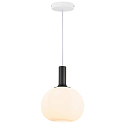 Nordlux Nordlux Pendant luminaire ALTON 25, shade  25cm, height 33cm, pendulum 300cm, E27, white / brass / black