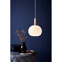 Nordlux Nordlux Pendant luminaire ALTON 25, shade  25cm, height 33cm, pendulum 300cm, E27, white / brass / black