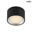 Nordlux Plafoniera FALLON IP20, nero dimmerabile